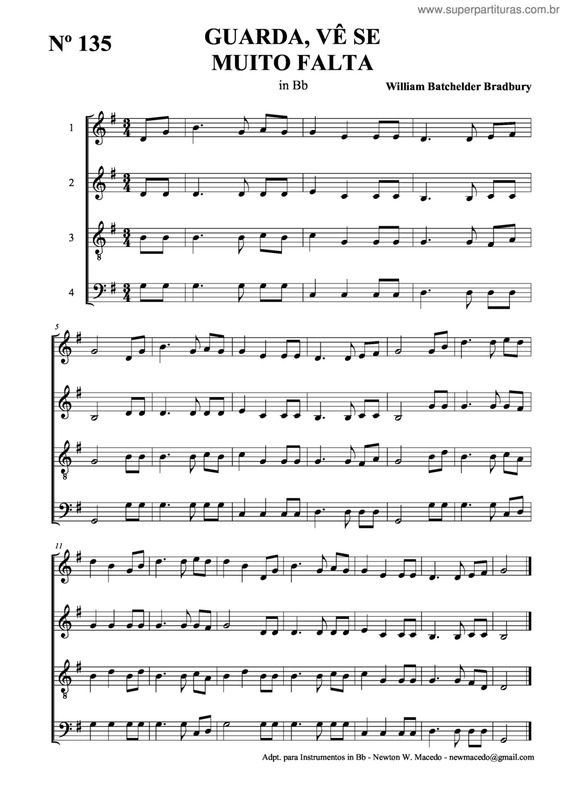 Partitura da música Guarda, Vê Se Muito Falta v.2