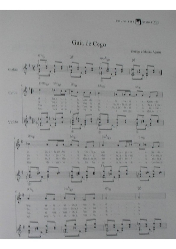 Partitura da música Guia de Cego