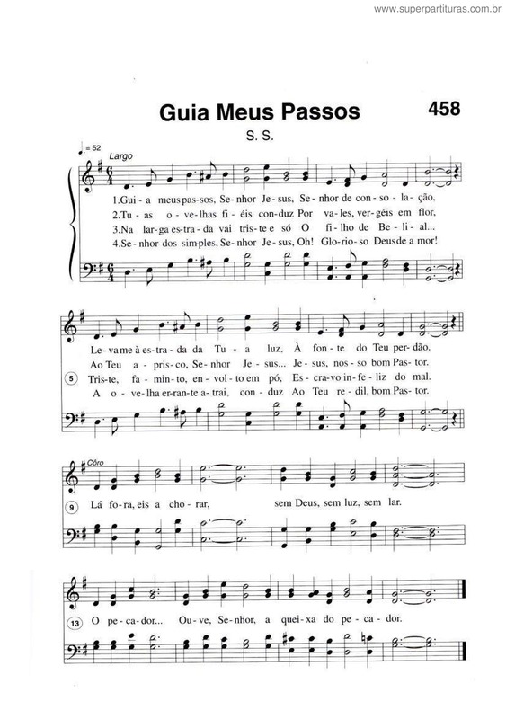 Partitura da música Guia Meus Passos