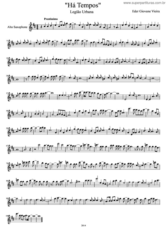 Partitura da música Ha Tempos v.6