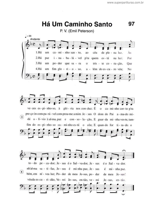 Partitura da música Há Um Caminho Santo