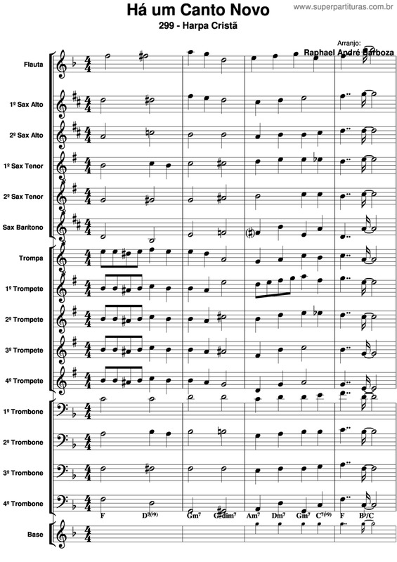 Partitura da música Há Um Canto Novo - 299 HC