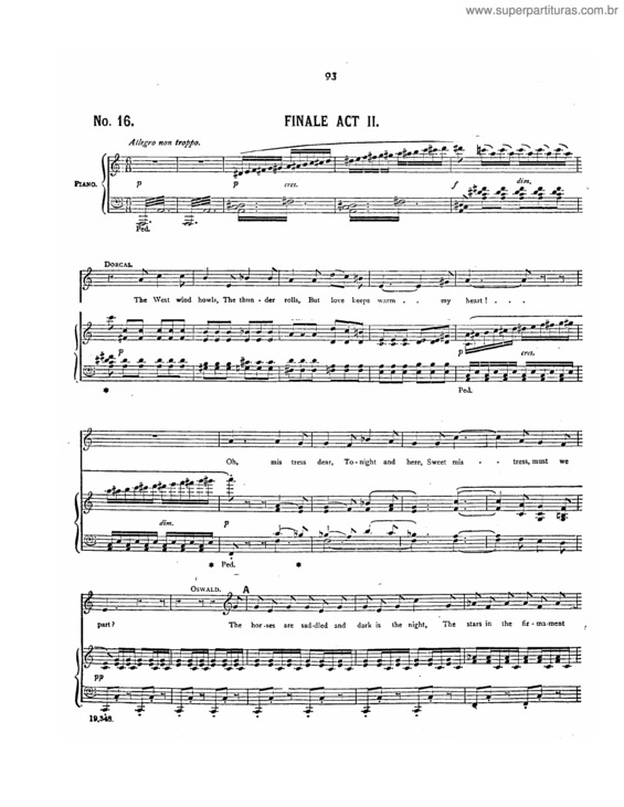 Partitura da música Haddon Hall v.3