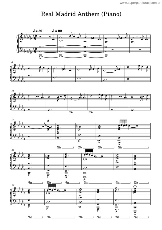 Partitura da música Hala Madrid Y Nada Más v.2