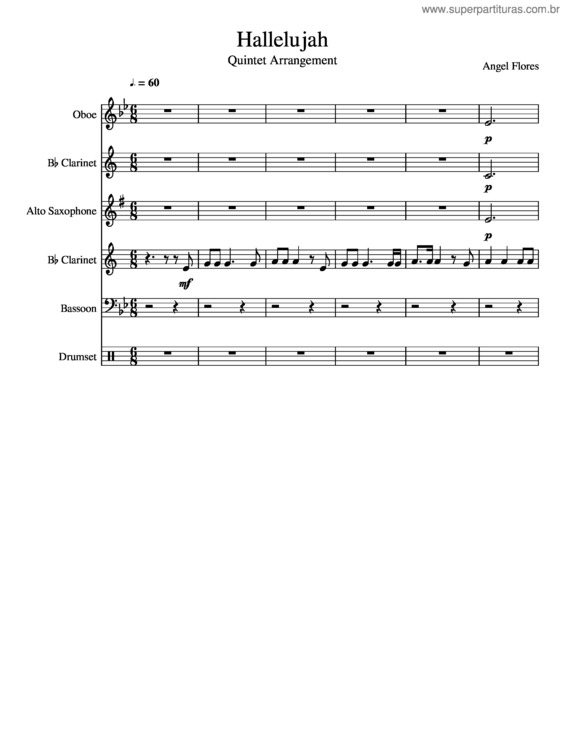 Partitura da música Hallelujah v.16