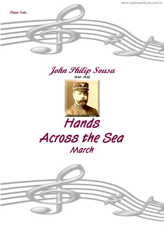 Partitura da música Hands Across the Sea v.2