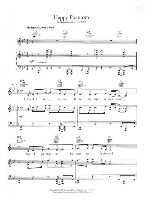 Partitura da música Happy Phantom