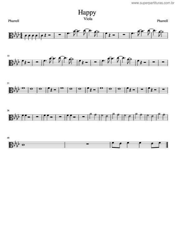 Partitura da música Happy v.8