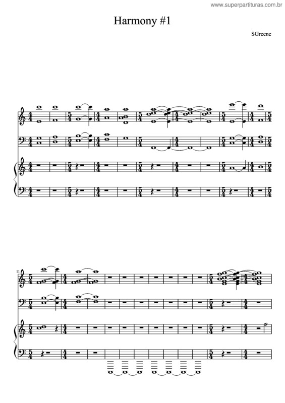Partitura da música Harmony #1 Feb 26Th  12:48Am
