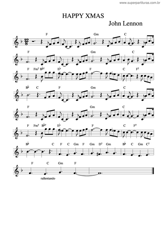 Partitura da música Harpa Xmas