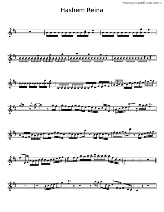 Partitura da música Hashem-Reina-Violin-Pdf