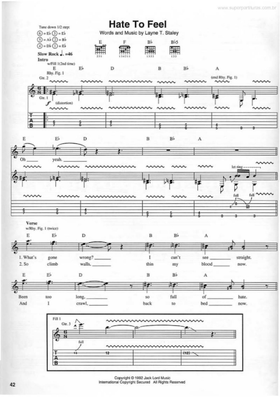 Partitura da música Hate to Feel