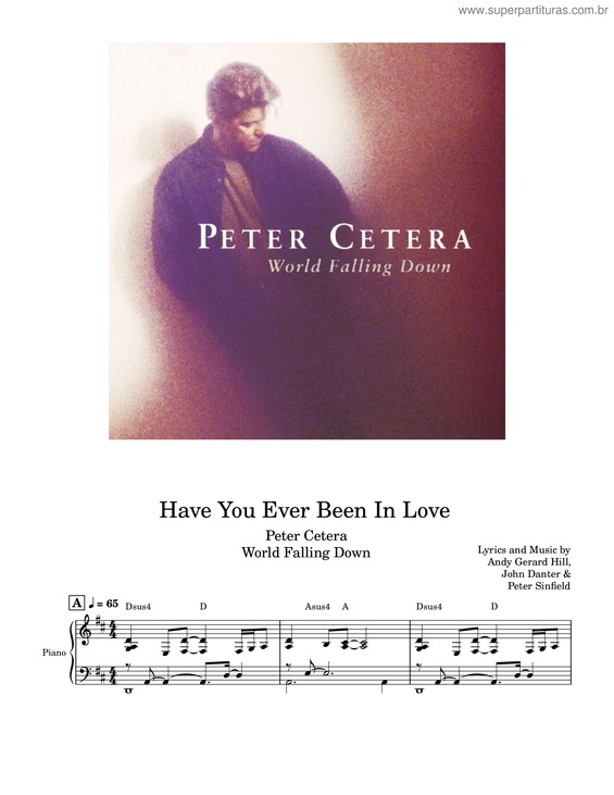 Partitura da música Have You Ever Been In Love – Peter Cetera