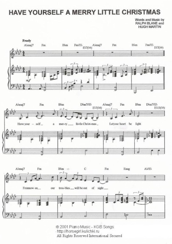 Partitura da música Have Yourself a Merry Little Christmas v.2