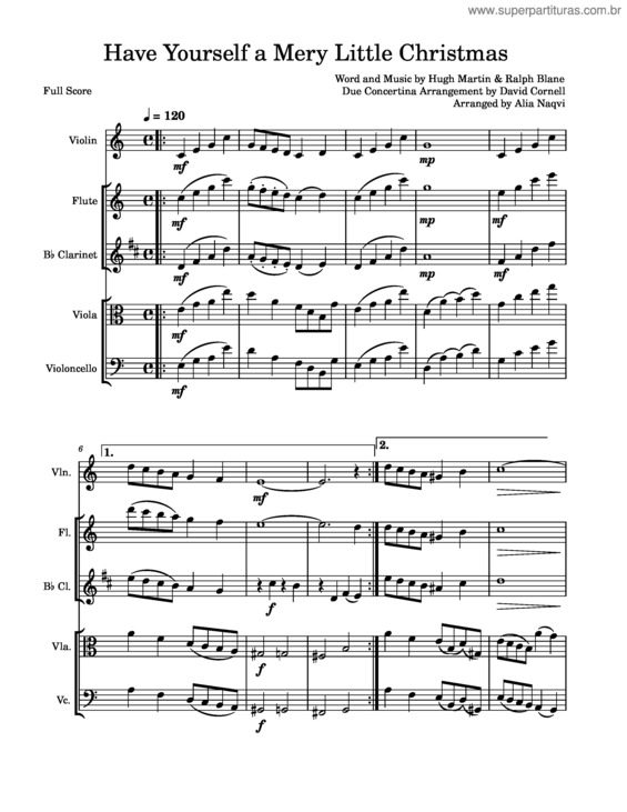 Partitura da música Have Yourself A Mery Little Christmas