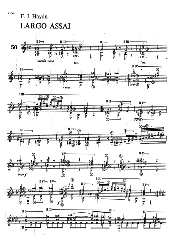 Partitura da música Haydn (arrastado)