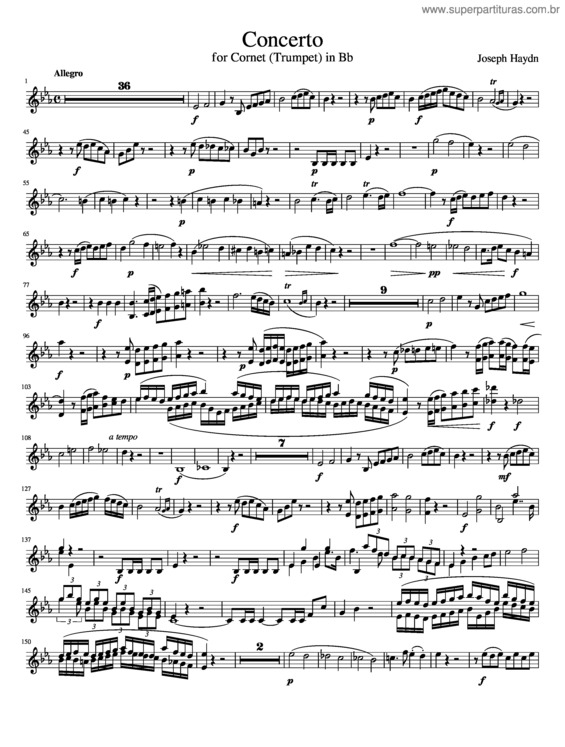Partitura da música Haydn Trumpet Concerto