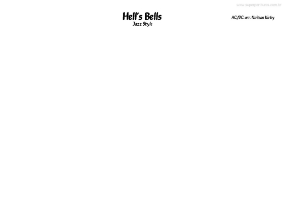 Partitura da música Hell`s Bells