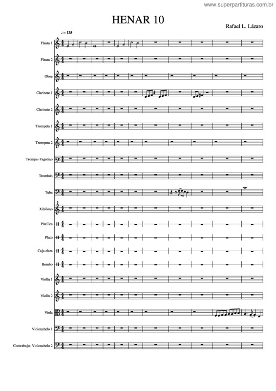 Partitura da música Henar 10