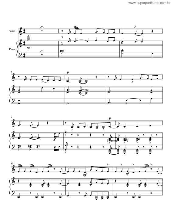Partitura da música Hercules – I Wont Say Im In Love – Misc Cartoons I Won`T Say