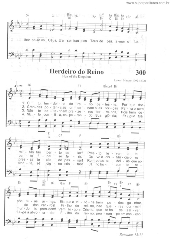 Partitura da música Herdeiro Do Reino