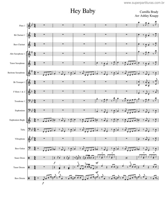 Partitura da música Hey Baby – Ted Nugent Hey Baby