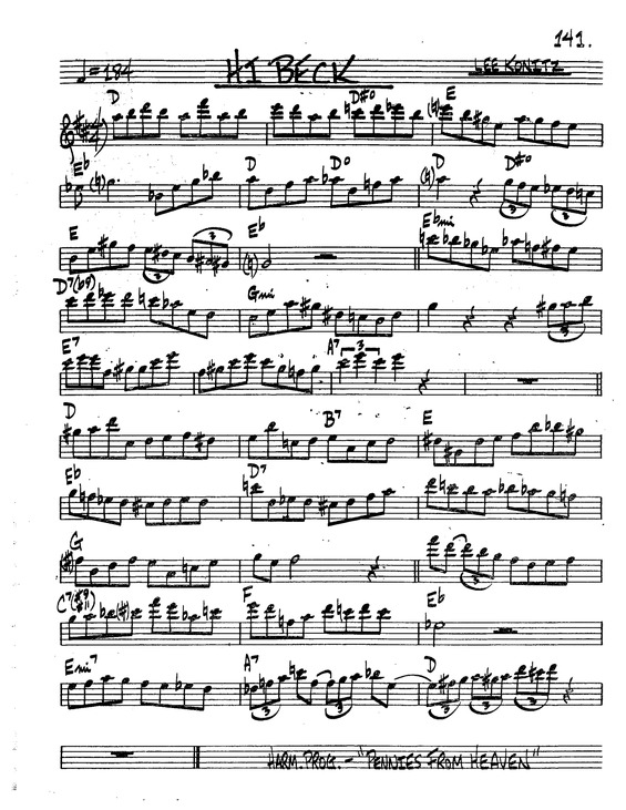 Partitura da música Hi Beck v.8