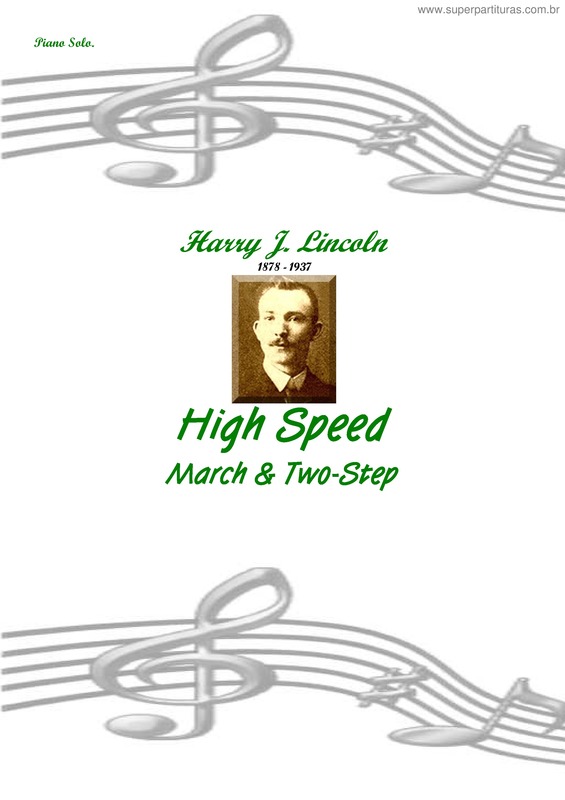 Partitura da música High Speed