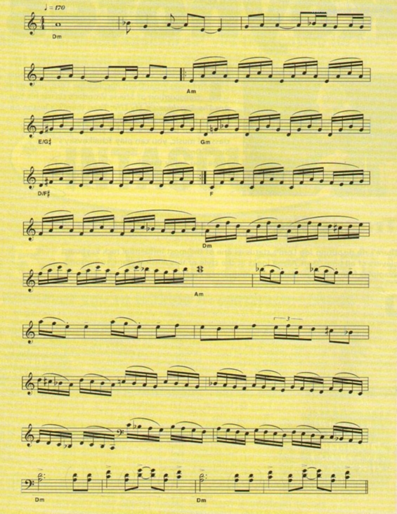 Partitura da música Highway Star