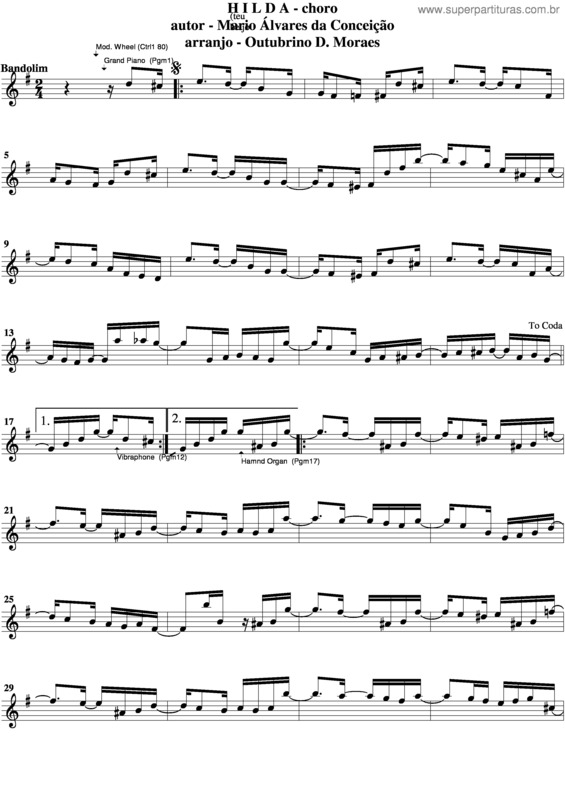 Partitura da música Hilda (Teu Beijo) v.4