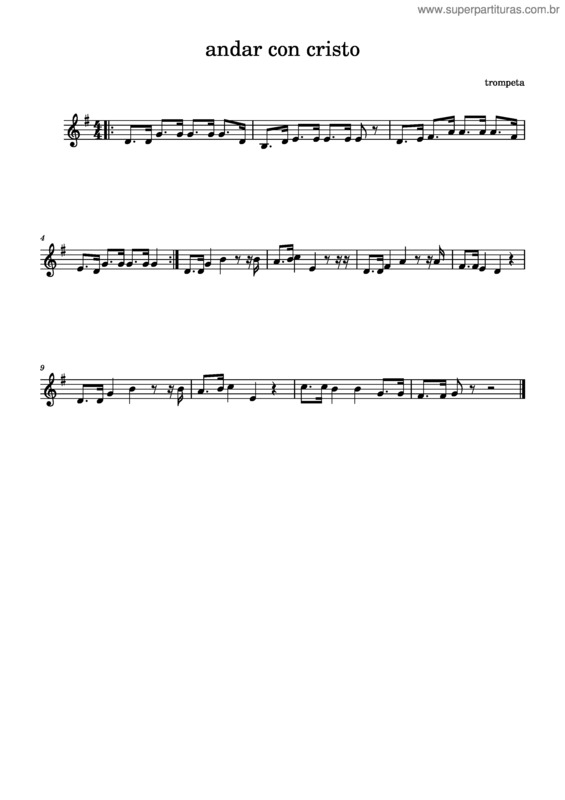 Partitura da música Himno De Los Cristianos – Duo Esperanza Andar Con Cristo