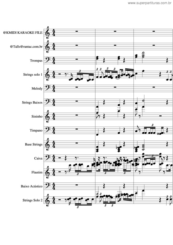 Partitura da música Hino Nacional Do Brasil v.2