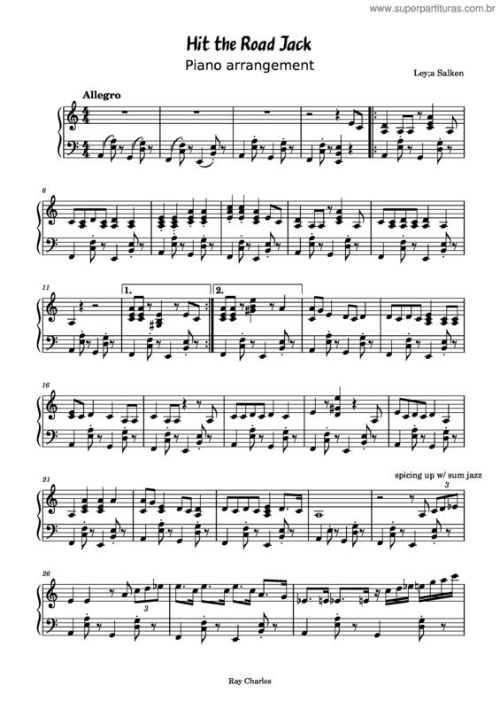 Partitura da música Hit The Road Jack – Ray Charles Hit_The_Road_Jack