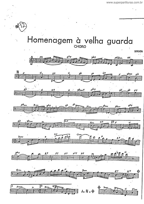 Partitura da música Homenagem A Velha Guarda v.4