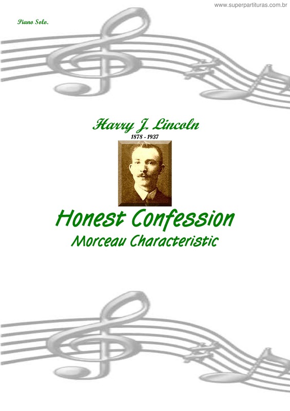 Partitura da música Honest Confession