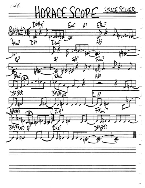 Partitura da música Horace Scope v.3