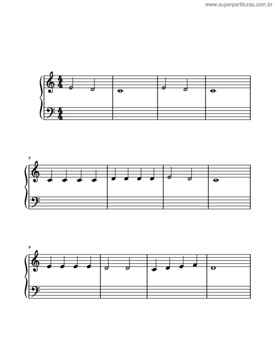Partitura da música Hot Cross Buns – Misc Traditional/Sina P13