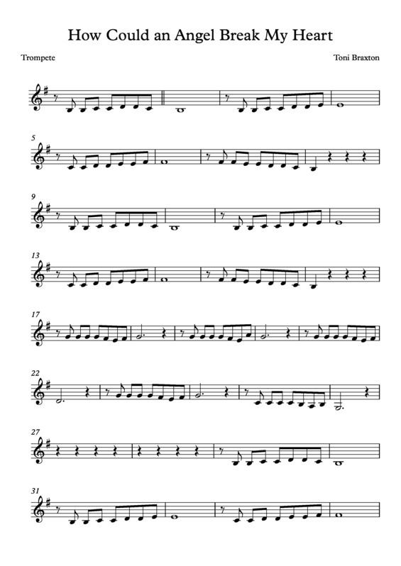 Partitura da música How Could an Angel Break My Heart v.10