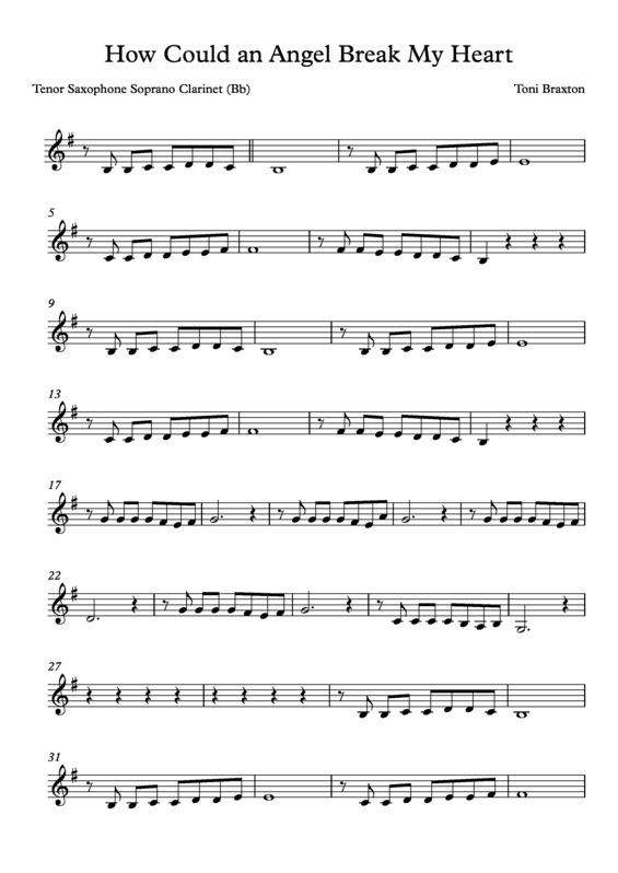 Partitura da música How Could an Angel Break My Heart v.8