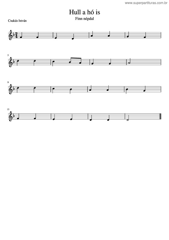 Partitura da música Hull A H Is