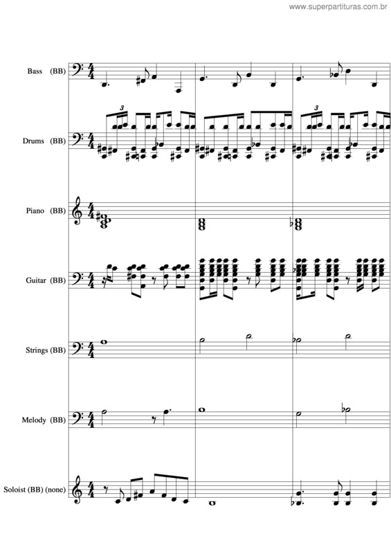 Partitura da música Humildade