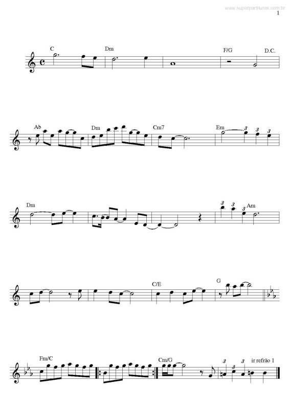 Partitura da música Hunting High And Low