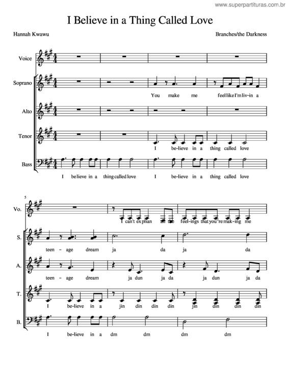 Partitura da música I Believe In A Thing Called Love Final 3