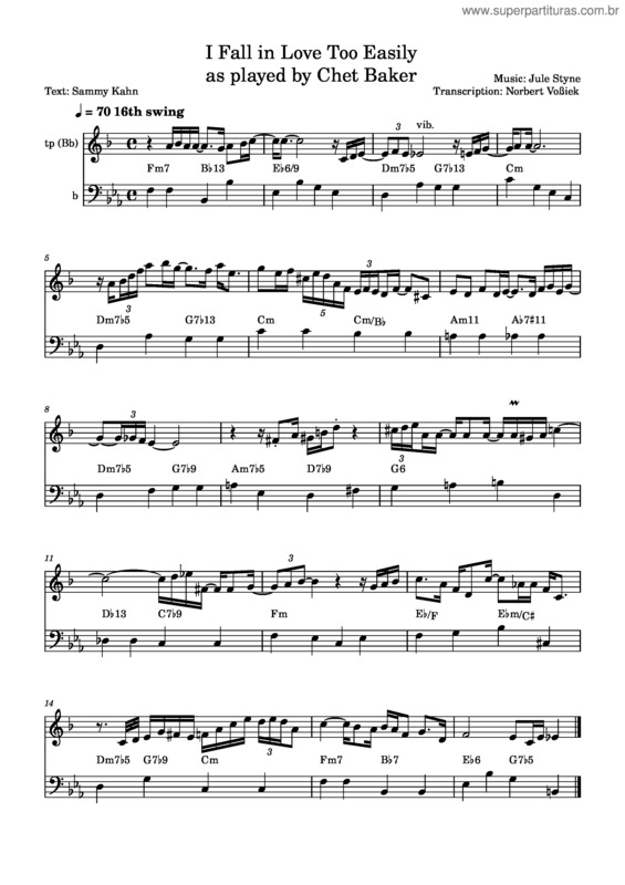 Partitura da música I Fall In Love Too Easily – Chet Baker I_Fall_In_Love_Too_Easily