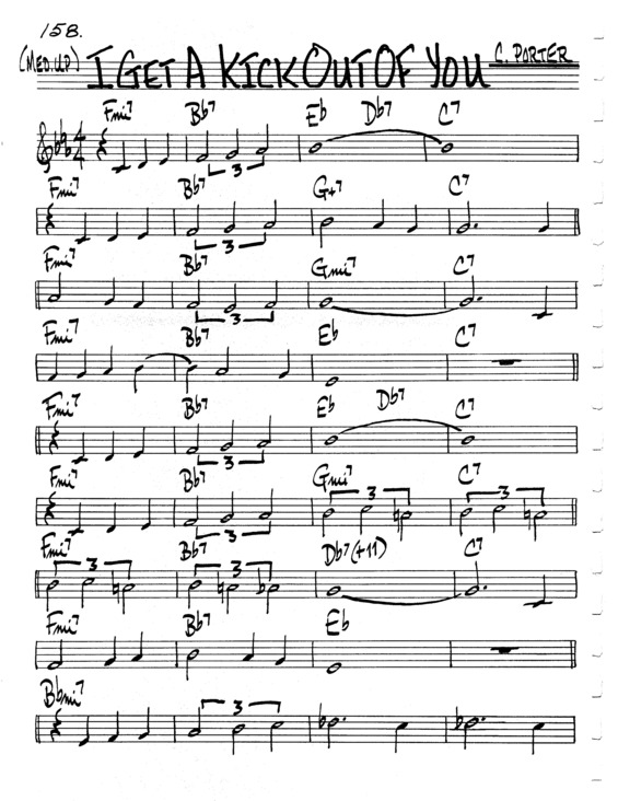 Partitura da música I Get A Kick Out Of You v.5