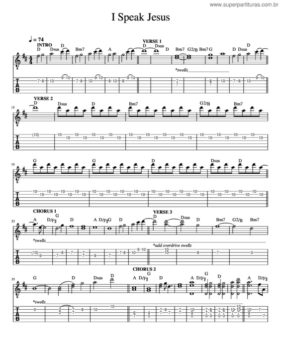 Partitura da música I Speak Jesus – Dustin Smith, Abby Benton, Carlene Prince, Jesse Reeves, Kristen Dutton, Raina Pratt I Speak Jesus