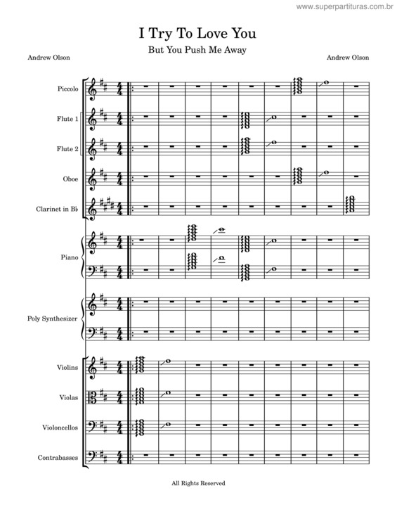 Partitura da música I Try To Love You