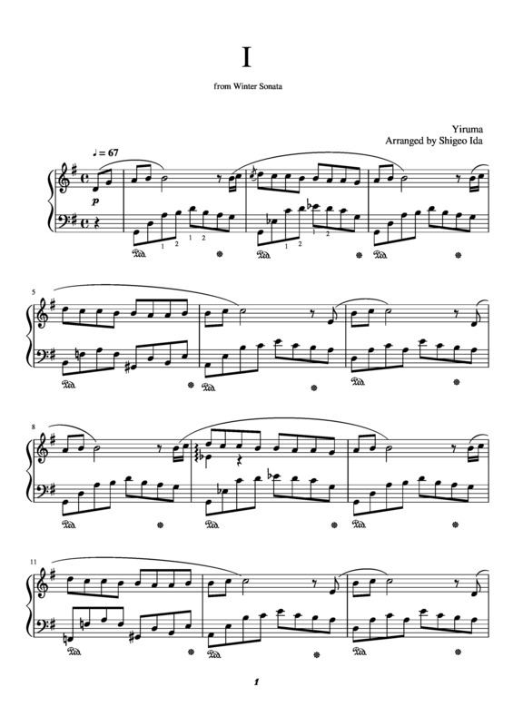 Partitura da música I v.2