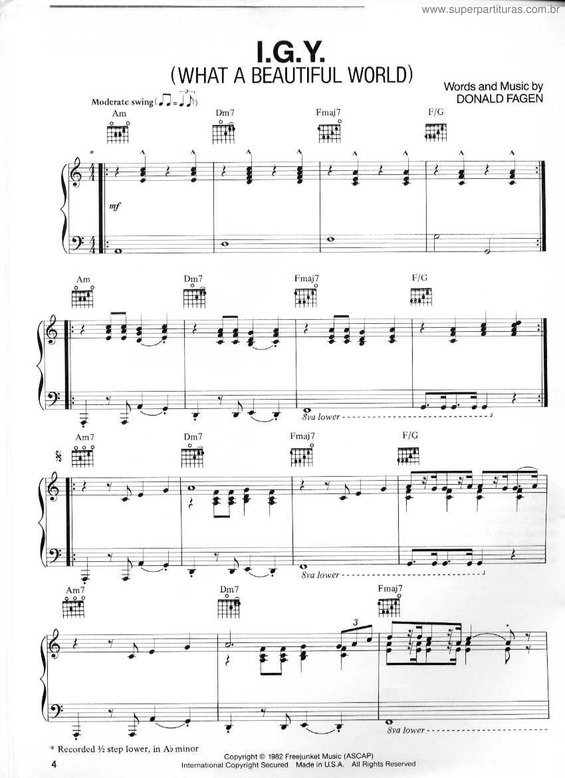 Partitura da música I`ve Lost You v.5