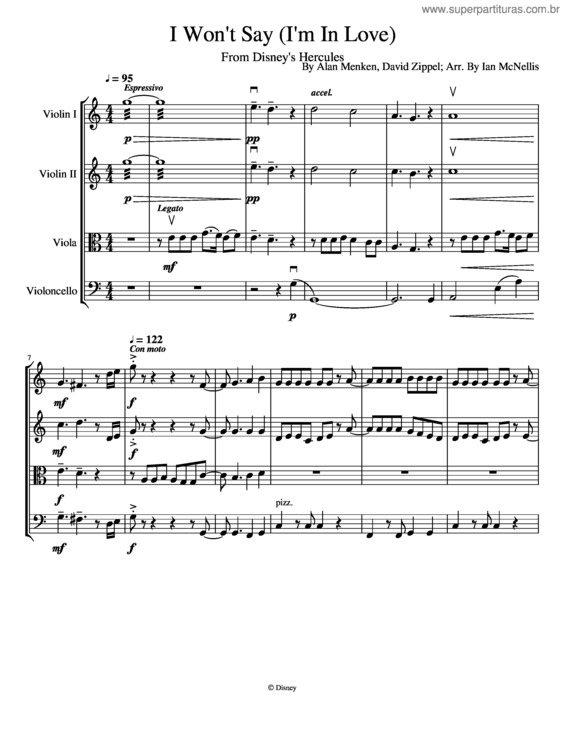 Partitura da música I Won`T Say v.5